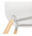Fauteuil design blanc en plastique Britton