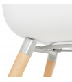 Fauteuil design blanc en plastique Britton