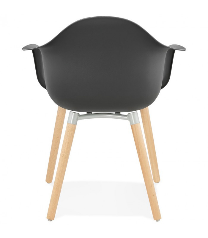 Fauteuil design noir en plastique Britton