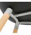 Fauteuil design noir en plastique Britton