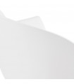 Fauteuil design blanc en plastique Nadina