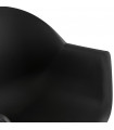 Fauteuil design noir en plastique Nadina