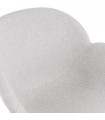 Fauteuil design gris clair en tissu Marcella