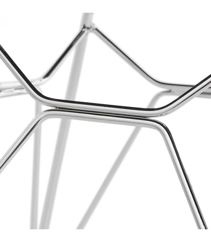 Fauteuil design gris clair en tissu Agassi