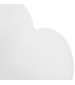 Fauteuil design blanc en plastique Malia