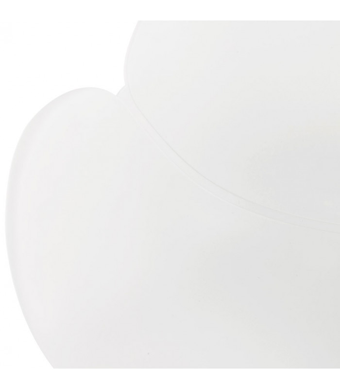 Fauteuil design blanc en plastique Malia
