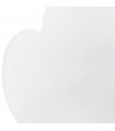 Fauteuil design blanc en plastique Malia