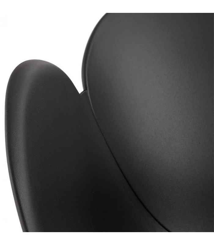 Fauteuil design noir en plastique Malia