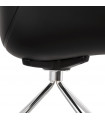 Fauteuil design noir en plastique Malia