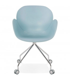 Fauteuil design bleu en plastique Malia