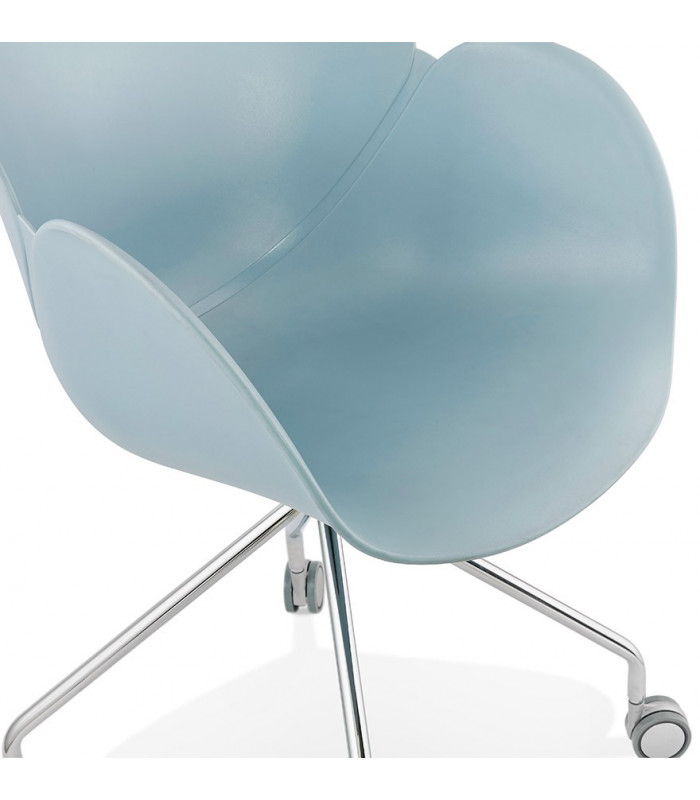 Fauteuil design bleu en plastique Malia