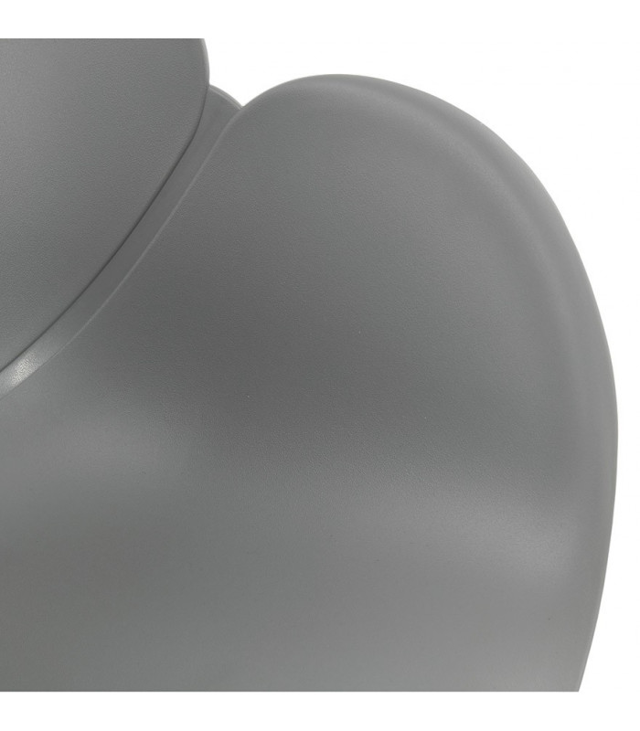 Fauteuil design gris en plastique Malia