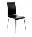 chaise design (non empilable) noir en bois Boyer