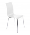 chaise design (non empilable) blanc en bois Boyer
