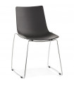 Chaise design noir en plastique Oxford