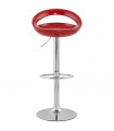 Tabouret de bar design rouge en plastique Plasma