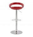 Tabouret de bar design rouge en plastique Plasma
