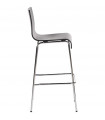 Tabouret de bar design noir en bois Broco