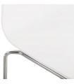 Tabouret de bar design blanc en bois Broco