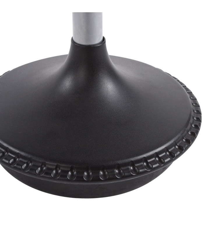 Tabouret de bar design noir en tissu et plastique Aherne