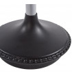 Tabouret de bar design rouge en tissu et plastique Aherne
