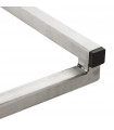 Tabouret de bar design blanc en similicuir Hester