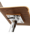 Tabouret de bar design noyer en bois Pillo