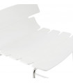 Tabouret de bar design blanc en plastique Livia