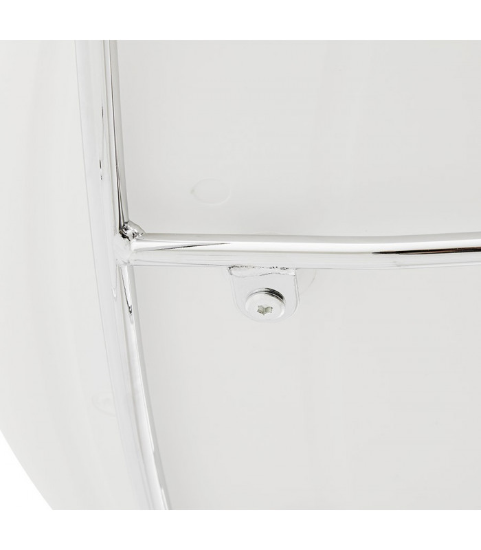 Tabouret de bar design blanc en plastique Livia