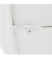 Tabouret de bar design blanc en plastique Livia