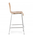 Tabouret de bar design zebré en bois Broco
