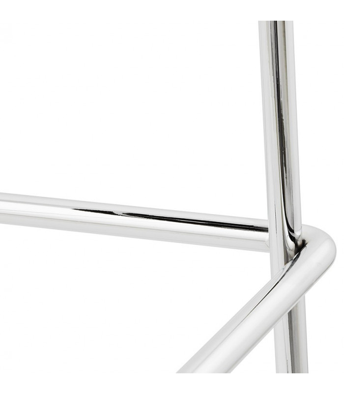 Tabouret de bar design noir en plastique Livia