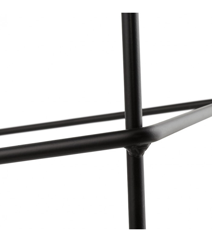Tabouret de bar design gris foncé en tissu Burbidge