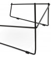 Tabouret de bar design gris foncé en tissu Burbidge