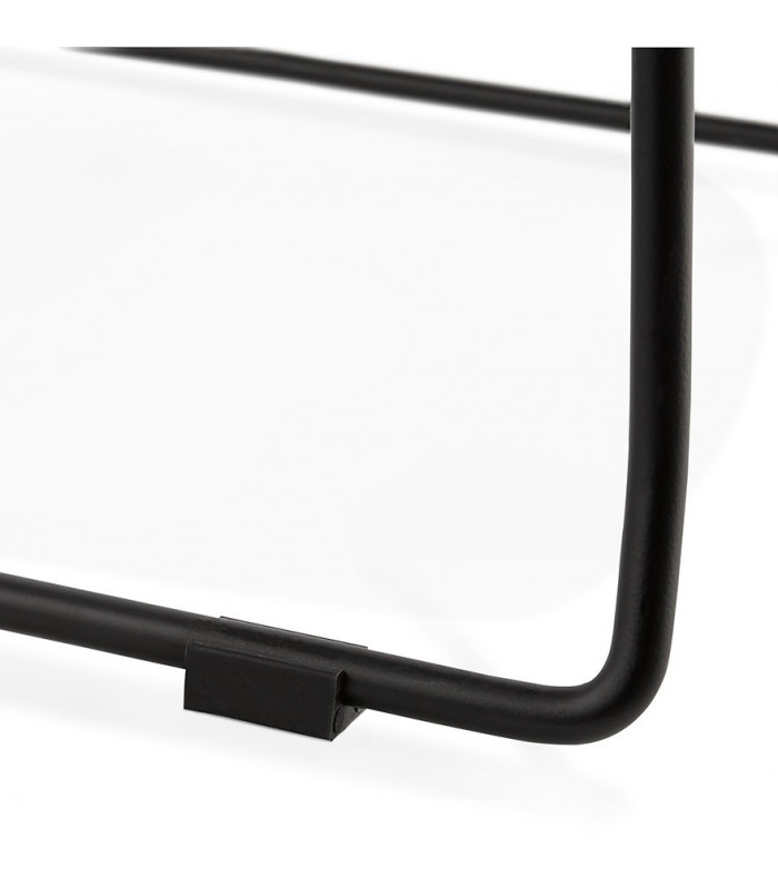 Tabouret de bar design gris foncé en tissu Burbidge