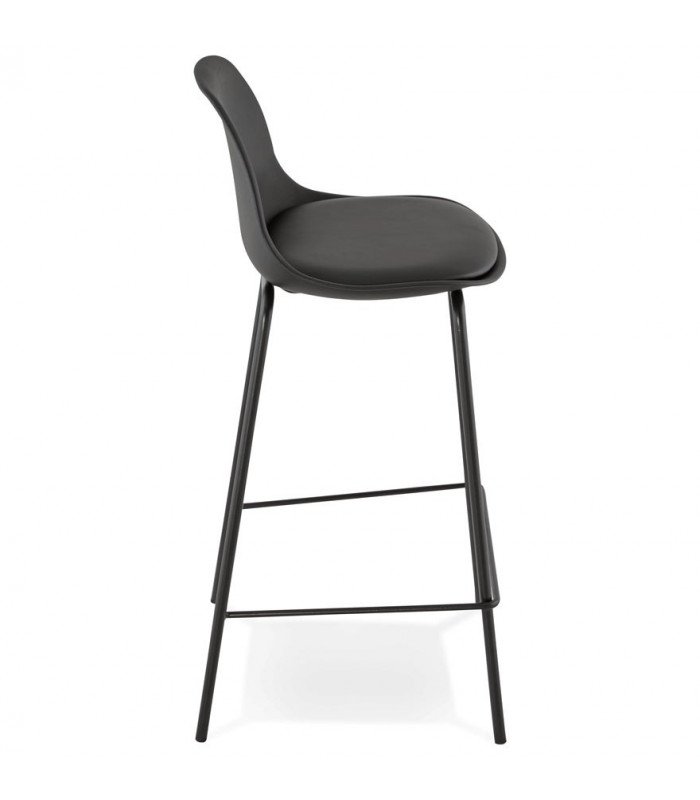 Tabouret de bar design noir en plastique Confetti Mini