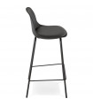 Tabouret de bar design noir en plastique Confetti Mini