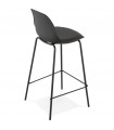 Tabouret de bar design noir en plastique Confetti Mini