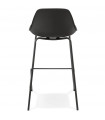 Tabouret de bar design noir en plastique Confetti Mini