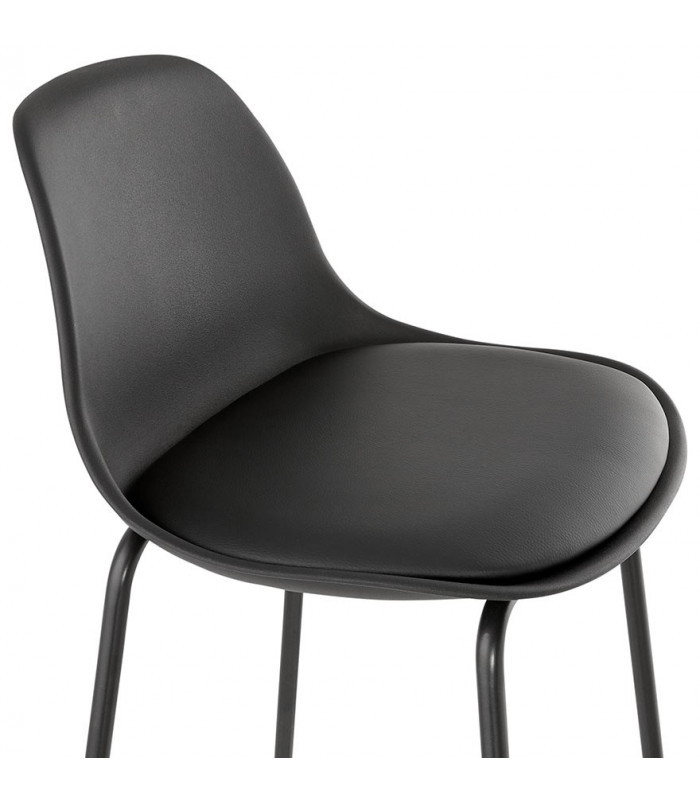 Tabouret de bar design noir en plastique Confetti Mini