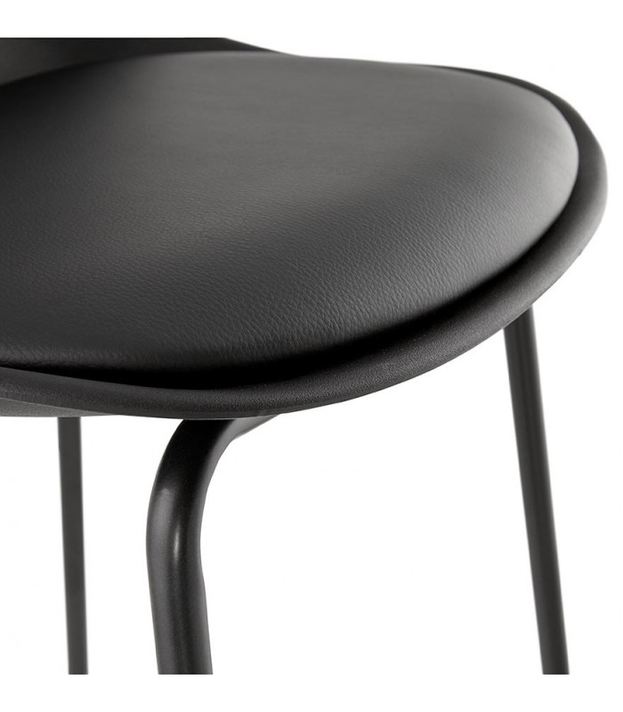 Tabouret de bar design noir en plastique Confetti Mini
