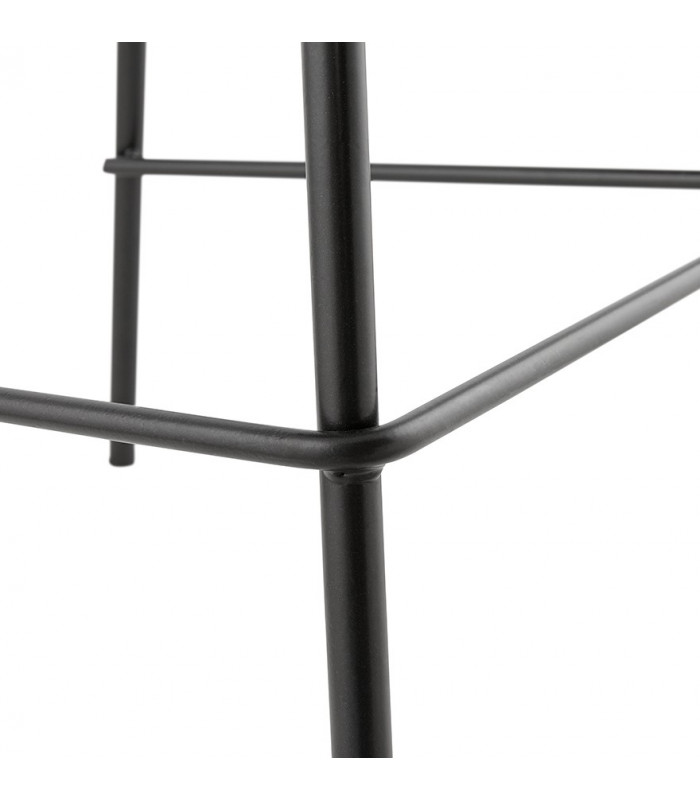 Tabouret de bar design noir en plastique Confetti Mini