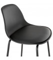 Tabouret de bar design noir en plastique Confetti