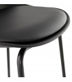 Tabouret de bar design noir en plastique Confetti