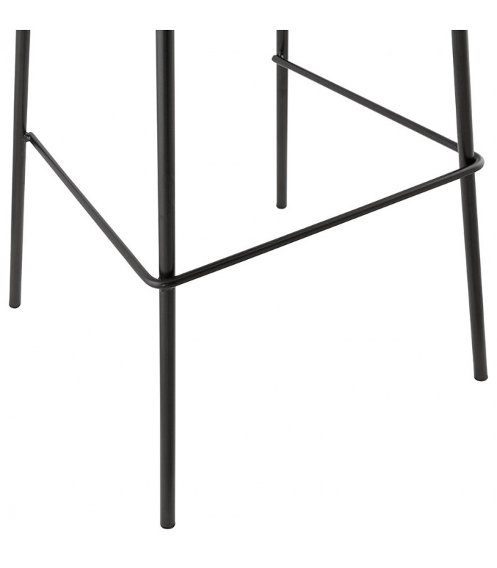 Tabouret de bar design noir en plastique Confetti