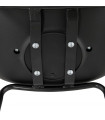Tabouret de bar design noir en plastique Confetti