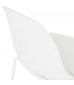 Tabouret de bar design blanc en plastique Confetti
