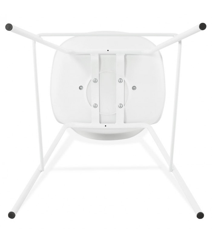 Tabouret de bar design blanc en plastique Confetti