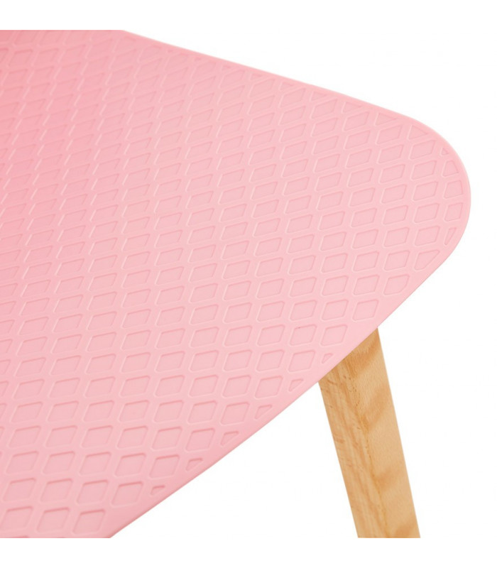 Tabouret de bar design rose en plastique Allegra