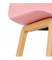 Tabouret de bar design rose en plastique Allegra